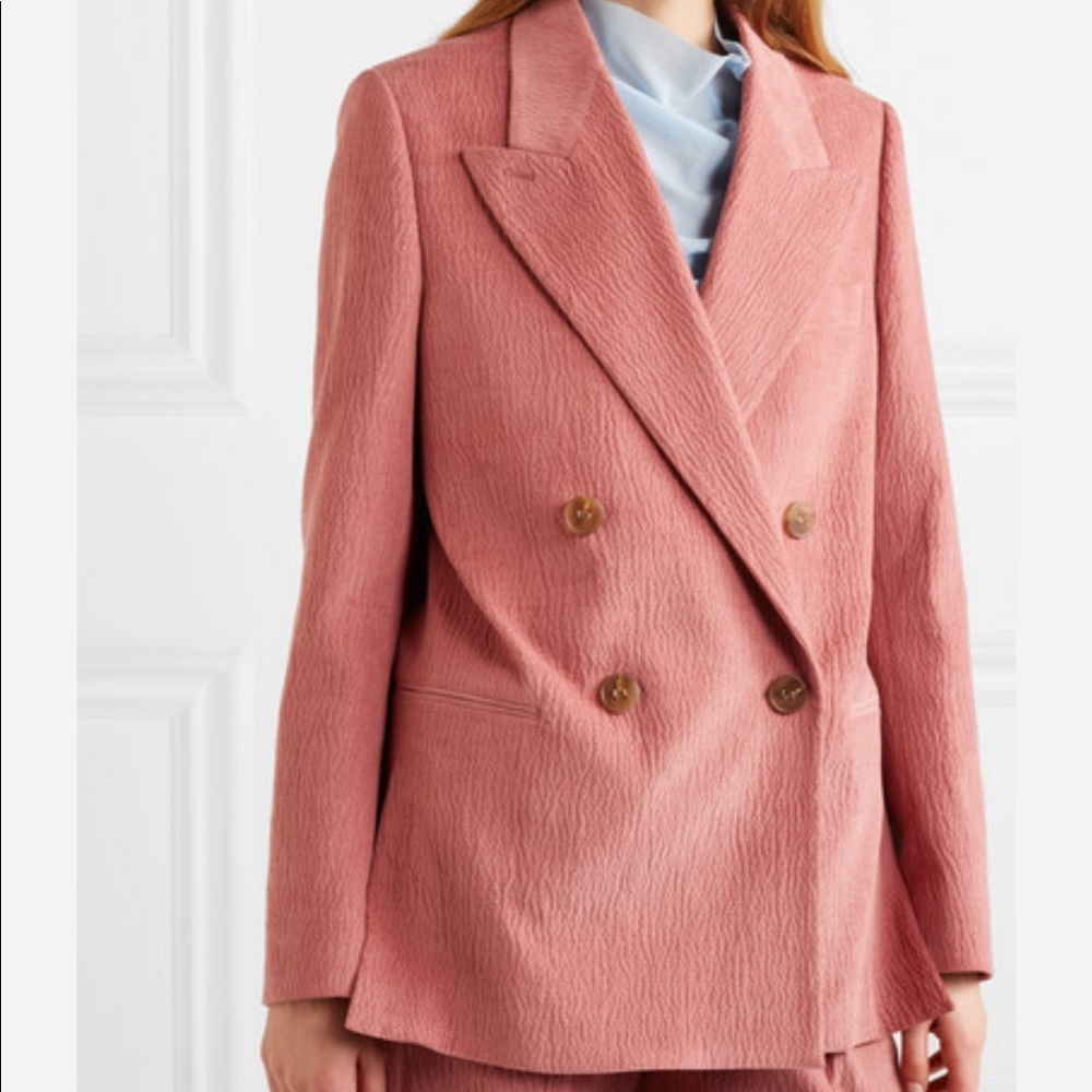 Acne Studios Double Breasted Pink Blazer